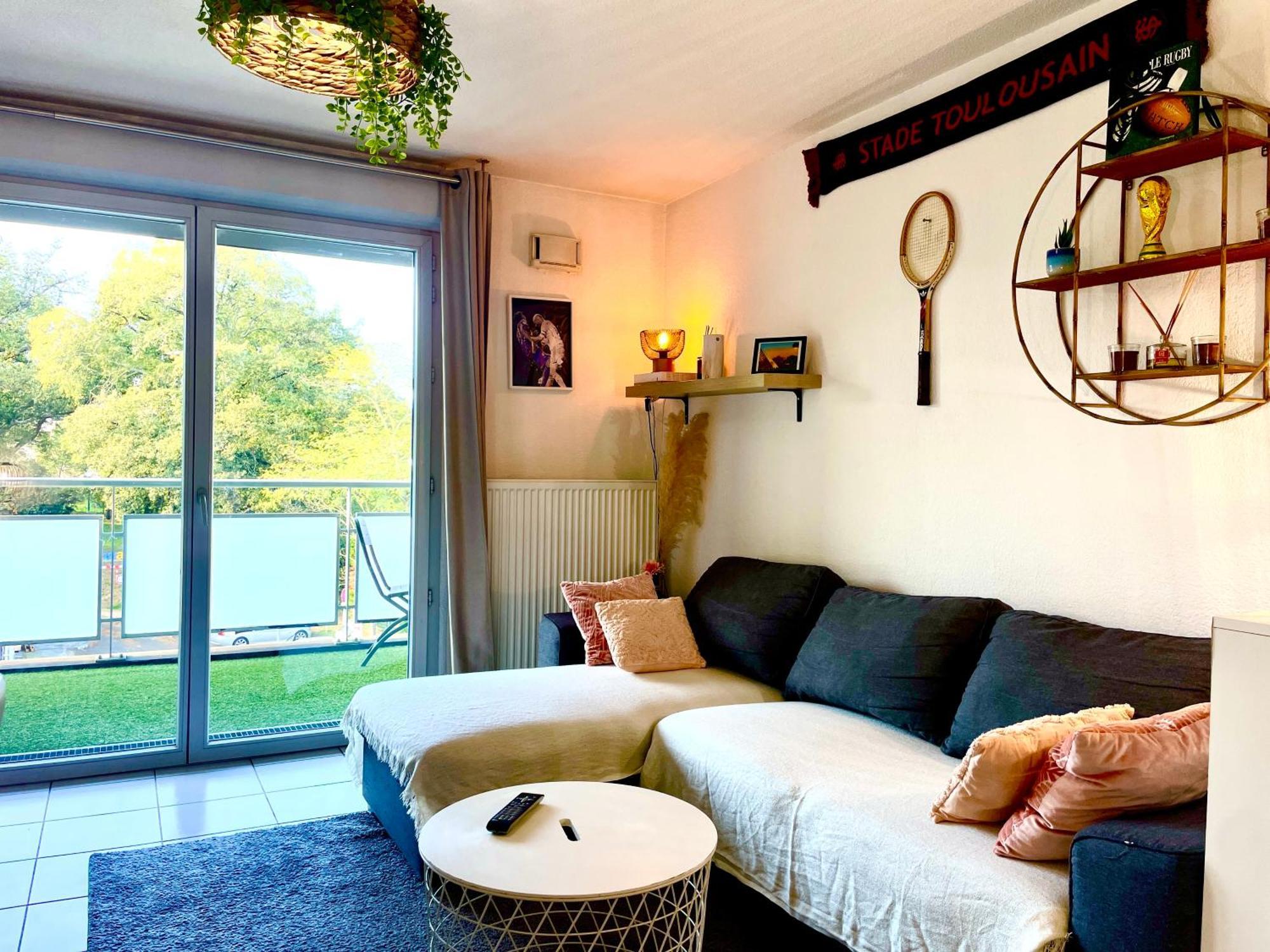 Bel Appartement T3 De 60M2 Avec Parking, Terrasse, Proche Du Metro Et Du Periph Toulouse Dış mekan fotoğraf