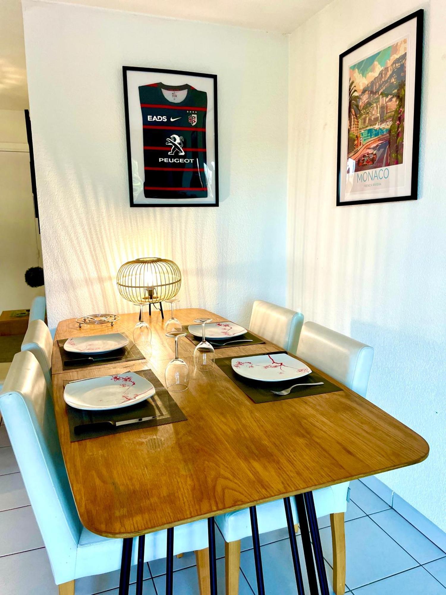 Bel Appartement T3 De 60M2 Avec Parking, Terrasse, Proche Du Metro Et Du Periph Toulouse Dış mekan fotoğraf