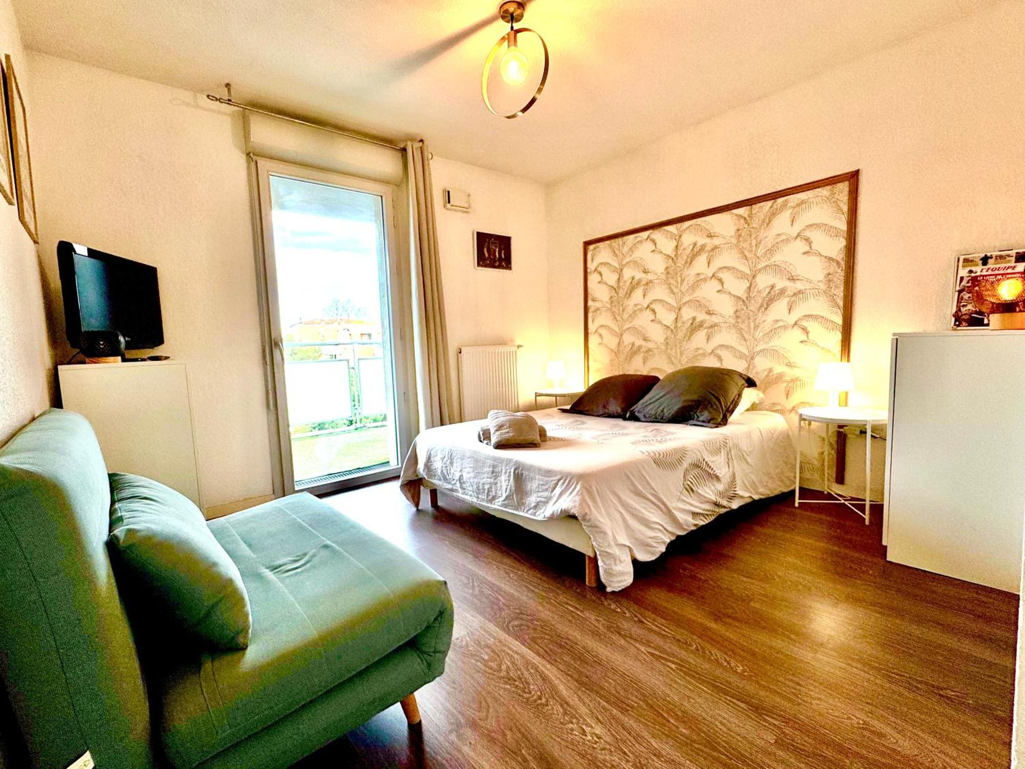 Bel Appartement T3 De 60M2 Avec Parking, Terrasse, Proche Du Metro Et Du Periph Toulouse Dış mekan fotoğraf