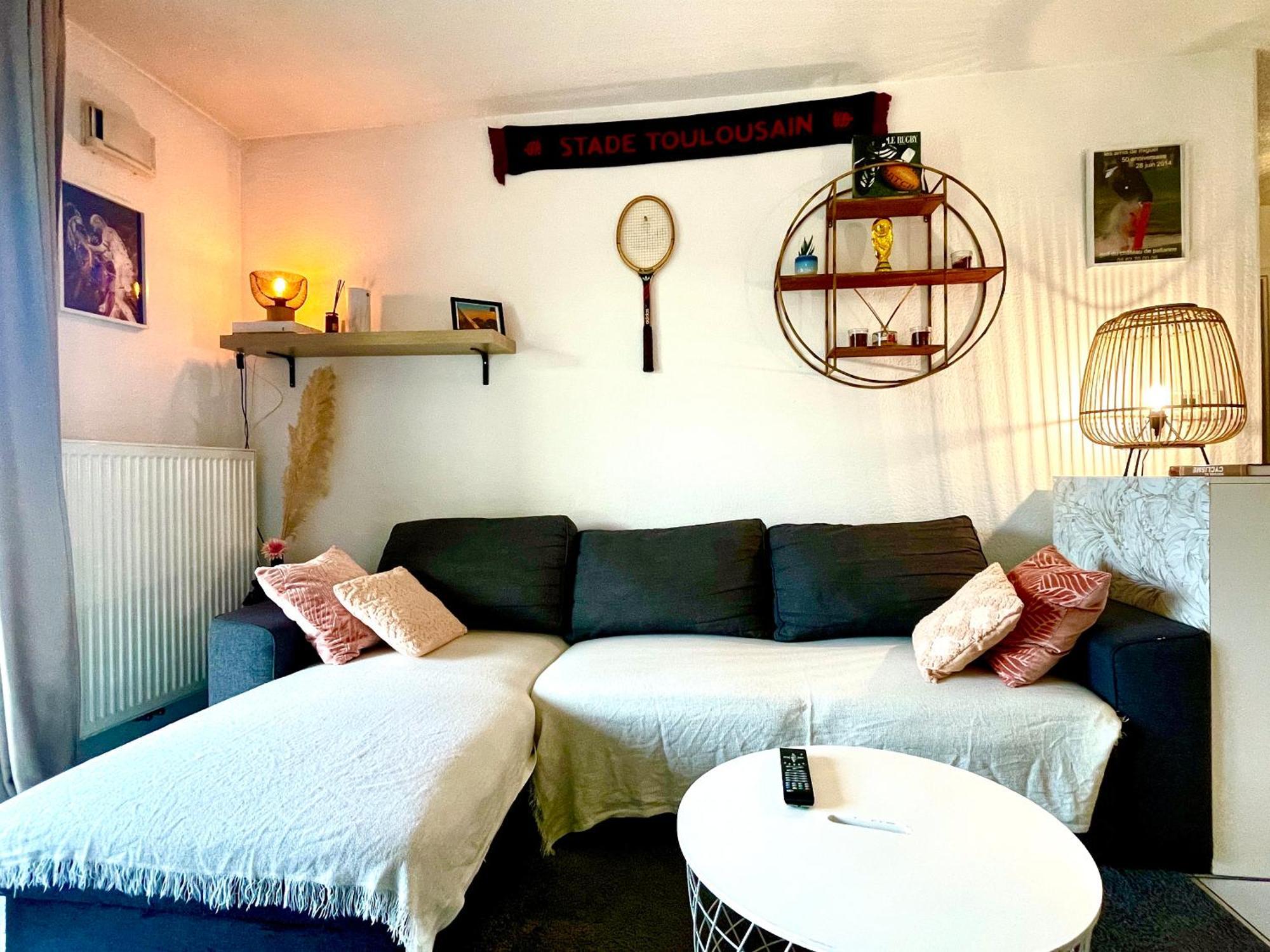 Bel Appartement T3 De 60M2 Avec Parking, Terrasse, Proche Du Metro Et Du Periph Toulouse Dış mekan fotoğraf