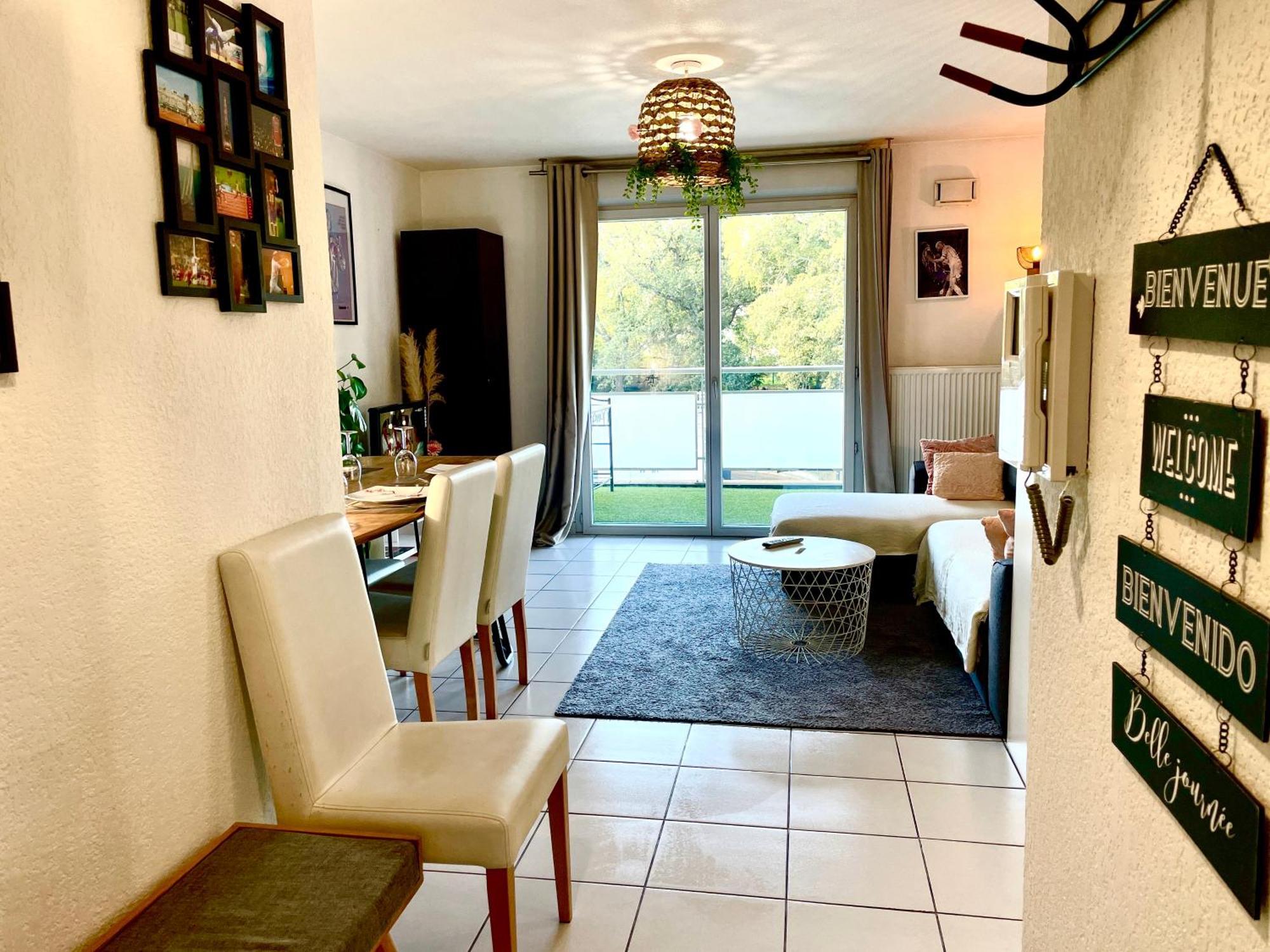 Bel Appartement T3 De 60M2 Avec Parking, Terrasse, Proche Du Metro Et Du Periph Toulouse Dış mekan fotoğraf