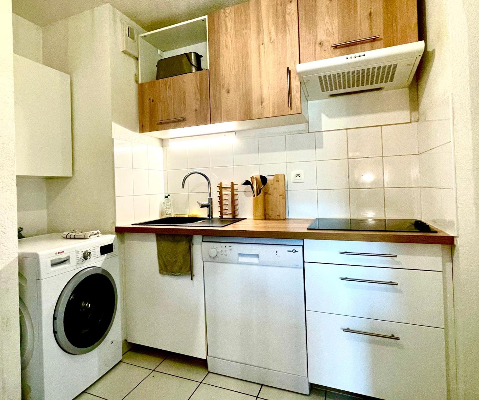 Bel Appartement T3 De 60M2 Avec Parking, Terrasse, Proche Du Metro Et Du Periph Toulouse Dış mekan fotoğraf